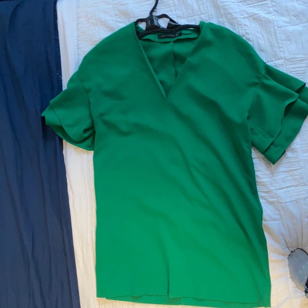Zara green dress